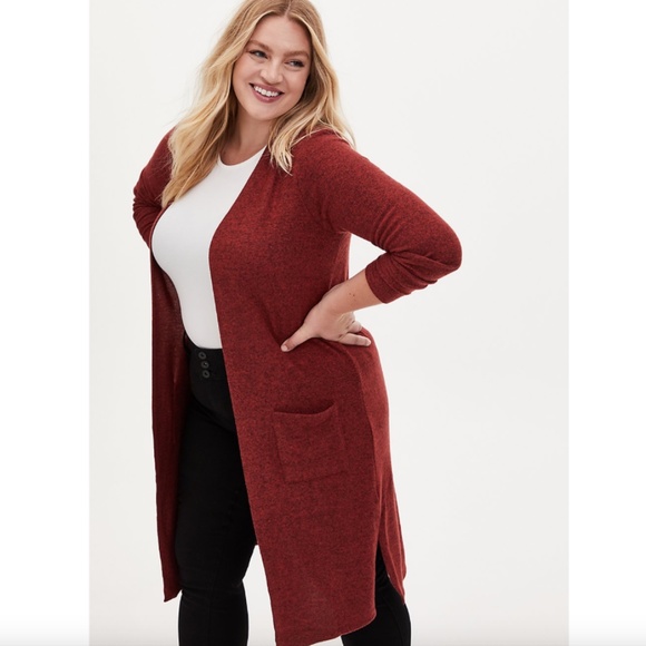 NWT Torrid 2 Super Soft Cardigan Duster Sweater